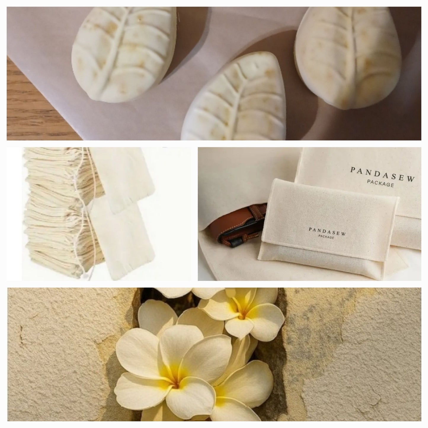 Rose & Lavender infused leafshaped castile soap