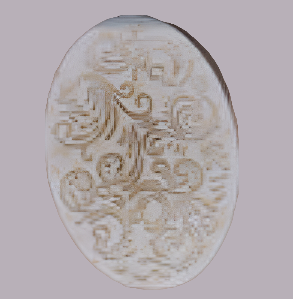 Oval shaped Rose & Lavender infused hand and body natural olive oil soap