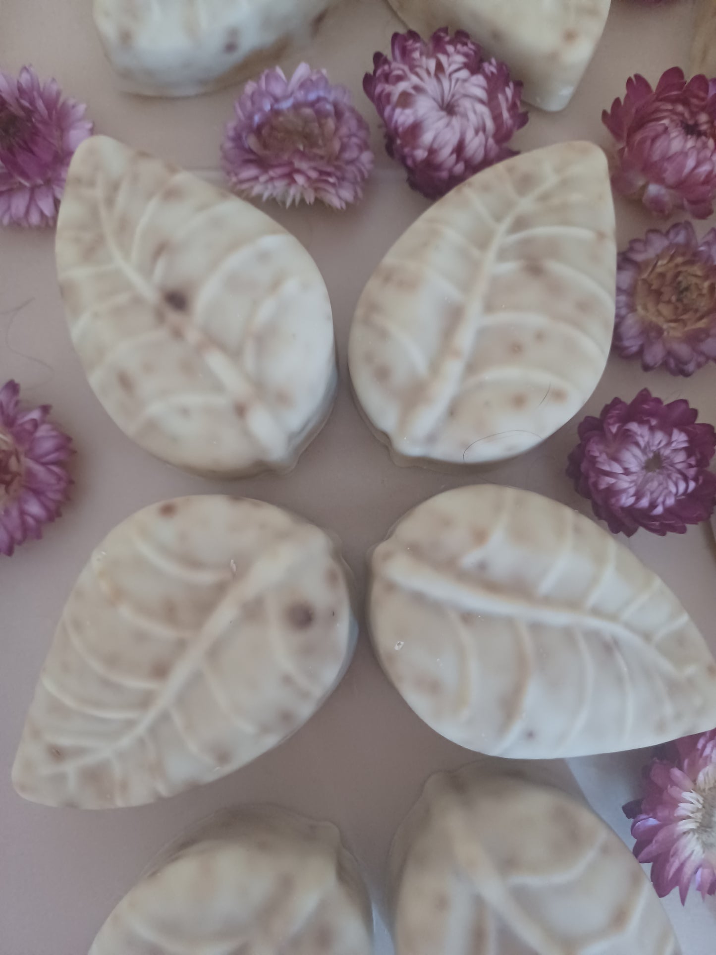 6 bars of Rose & Lavender infused natural olive oil soap